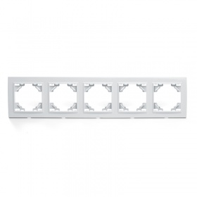 Рамка 5-местная горизонтальная Stekker Эрна 39620