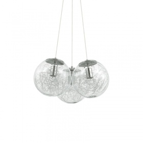 Подвесная люстра Ideal Lux Mapa Sat SP3 Nickel 176031