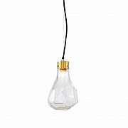 Подвесной светильник Delight Collection KR1197 KR1197P-1 brass/clear