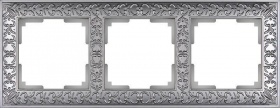 Рамка Werkel Antik на 3 поста матовый хром WL07-Frame-03 4690389145681