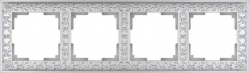 Рамка Werkel Antik на 4 поста жемчужный WL07-Frame-04 4690389063527
