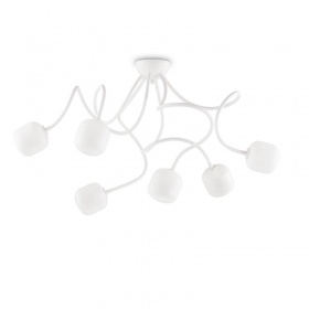 Потолочная люстра Ideal Lux Octopus PL6 Bianco 174921