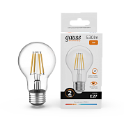 Лампа светодиодная Gauss Filament Elementary E27 7W 2700K 22217