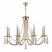 Подвесная люстра Crystal Lux Victoria SP8 Gold/Amber