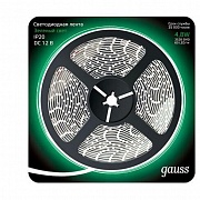 Светодиодная лента Gauss 4,8W/m 60LED/m 2835SMD зеленый 5M 312000605