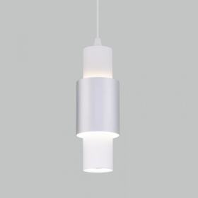 Подвесной светильник Eurosvet Bento 50204/1 LED белый/матовое серебро