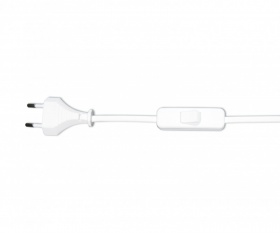 Шнур с переключ белый (10 шт в упаковке) Kink Light  A2300,01