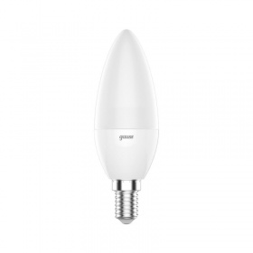 Лампа светодиодная диммируемая Gauss E14 6W RGBW свеча матовая 103101406