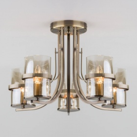 Потолочная люстра Eurosvet 60085/5 античная бронза