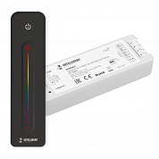 Диммер Arlight SMART-SET-PWM-104-52-RGB-SUF White (12-24V, 3x4A, ПДУ LINE, 2.4G) 036189