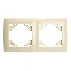 Рамка двухместная Stekker PFR00-9012-02 Эрна Элегант 49667