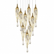Подвесной светильник Delight Collection Goddess Tears P68009L-9G gold