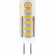 Лампа светодиодная Feron G4 7W 2700K Прямосторонняя Матовая LB-433 25863