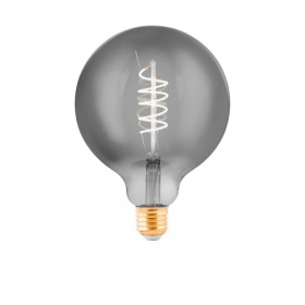 Светодиодная лампа Eglo E27 4W 2000K шар дымчатый 11873