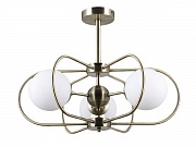 Люстра на штанге Elvan LU-39814/3-E27-BrWh