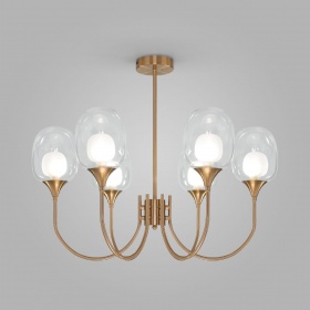 Люстра на штанге Eurosvet Spritz 70217/6 латунь a064749