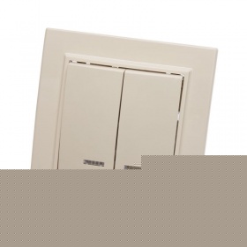 Выключатель 2-клавишный с индикатором Stekker PSW10-9002-02 250В 10А 39229