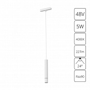 Трековый магнитный светильник Arte Lamp Rapid A6159PL-1WH