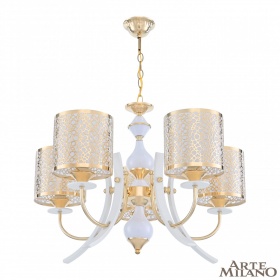 Подвесная люстра Arte Milano Florentia-6067 306067/5 Wh/Gd