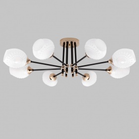 Потолочная люстра IMEX MD.4144-8-S-BK+FGD