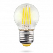 Лампа светодиодная Voltega E27 6W 4000К прозрачная VG10-G1E27cold6W-F 7024
