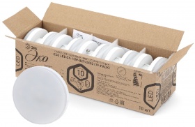 Лампа светодиодная Эра GX53 10W 4000K ECO LED GX-10W-840-GX53 (10-PACK) Б0036550