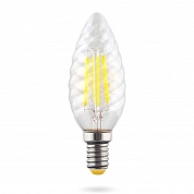 Лампа светодиодная Voltega E14 6W 4000К свеча прозрачная VG10-CC1E14cold6W-F 7028