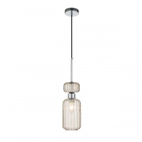 Подвесной светильник Escada Gloss 1141/1S Chrome/Beige