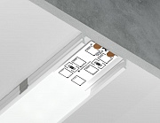 Алюминиевый накладной профиль Ambrella Light Alum Profile GP1800WH