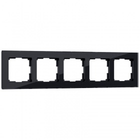 Рамка Werkel Favorit на 5 постов черный W0051108 4690389160110