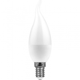 Лампа светодиодная Feron E14 11W 6400K Свеча Матовая LB-770 25952