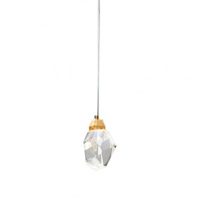 Подвесной светильник Delight Collection Crystal rock II 9701P/1 brass