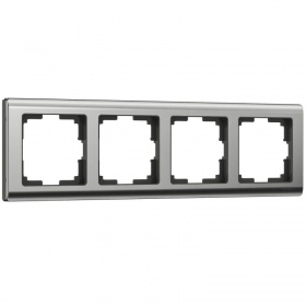 Рамка на 4 поста Werkel Metallic глянцевый никель W0041602 4690389159046