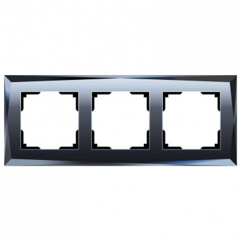 Рамка Werkel Diamant на 3 поста черный W0031208 4690389172762